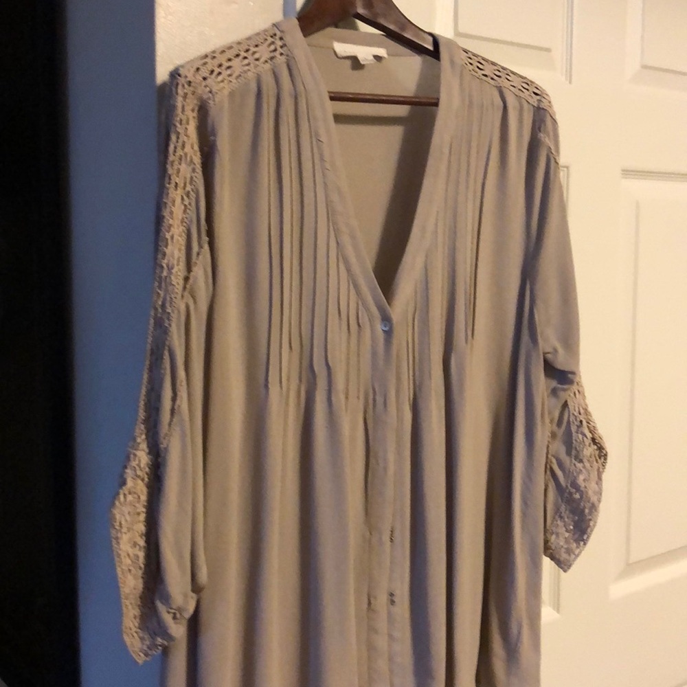 Tan blouse